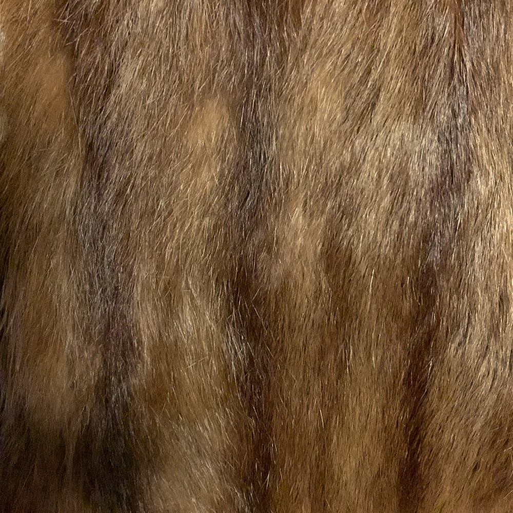 Beautiful vintage genuine formal fur stole, chocolate brown - Picture 6 of 14